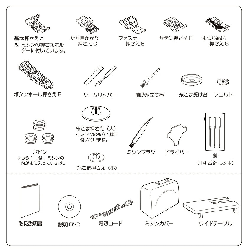 ジャノメ コンピュータミシン JN71 | 家庭用ミシン | 手芸用品の卸売り