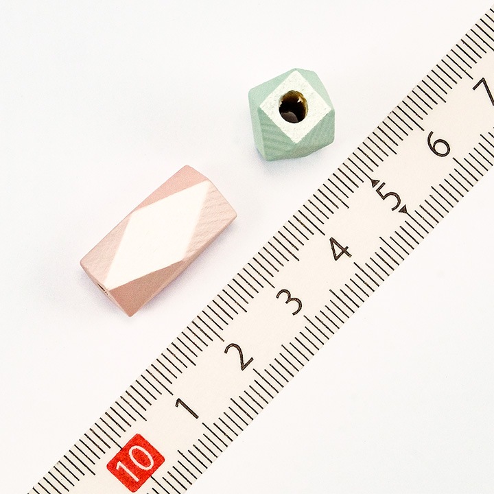 【お買い得品】ウッドパール レクタングル 約20×10mm 2ケ