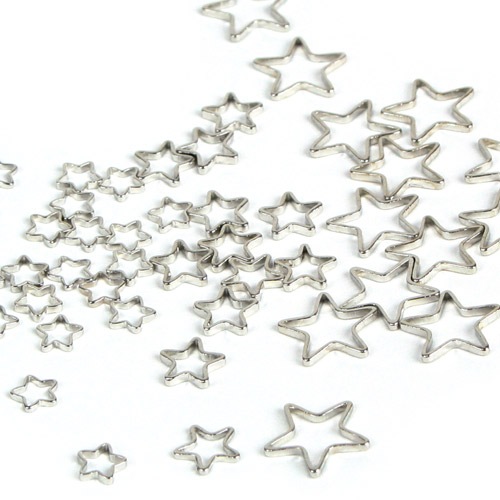 メタルパーツ シルバー 星 SS/ S/M シルバー
