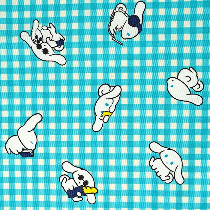 サンリオ アイシナモロール ギンガムチェック オックス 50cm単位