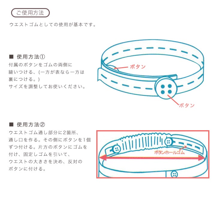 金天馬 ボタンホールゴム 15mm巾 1.2m 白