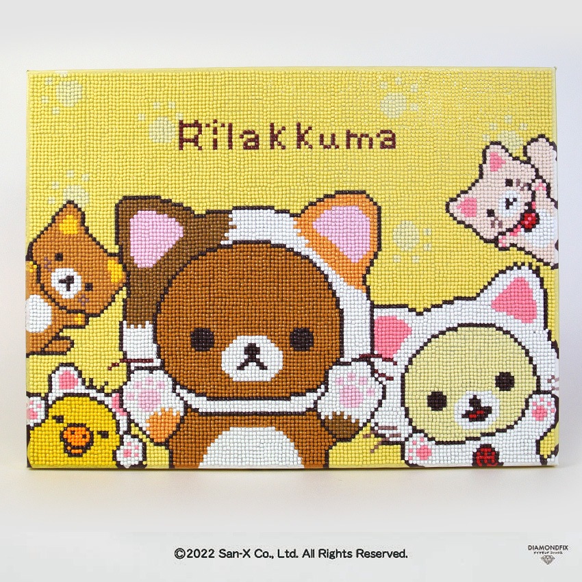ダイヤモンドフィックス キット リラックマもっと♪のんびりネコ 30