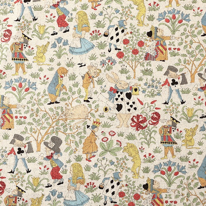 V&A Fabric Collection アリスの冒険 綿麻キャンバス 50cm単位