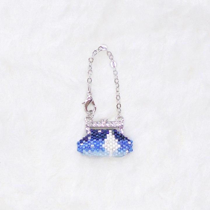 クリスマスバッグチャーム ホワイトツリー