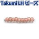 ビーズ　グラスビーズ　TakumiLHビーズ 丸小 1069 着色ラスター/サーモンピンク