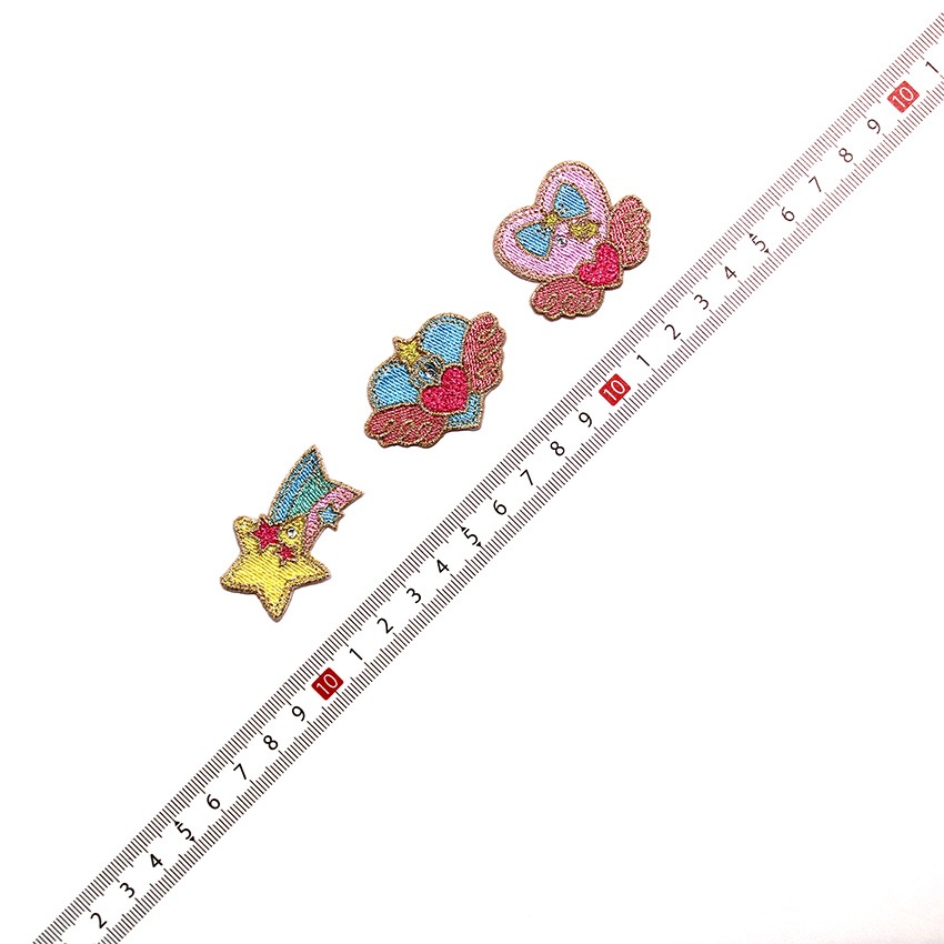 【お買い得品】トゥインクルスターワッペン シューティングスター ハート ロリポップ