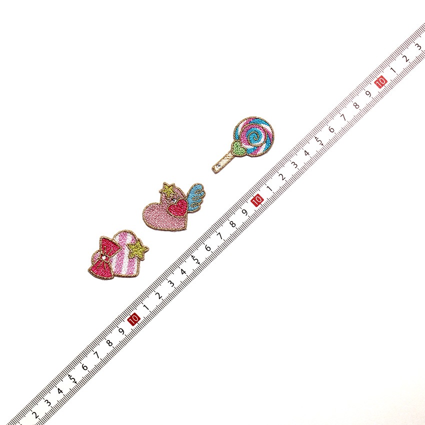 【お買い得品】トゥインクルスターワッペン シューティングスター ハート ロリポップ