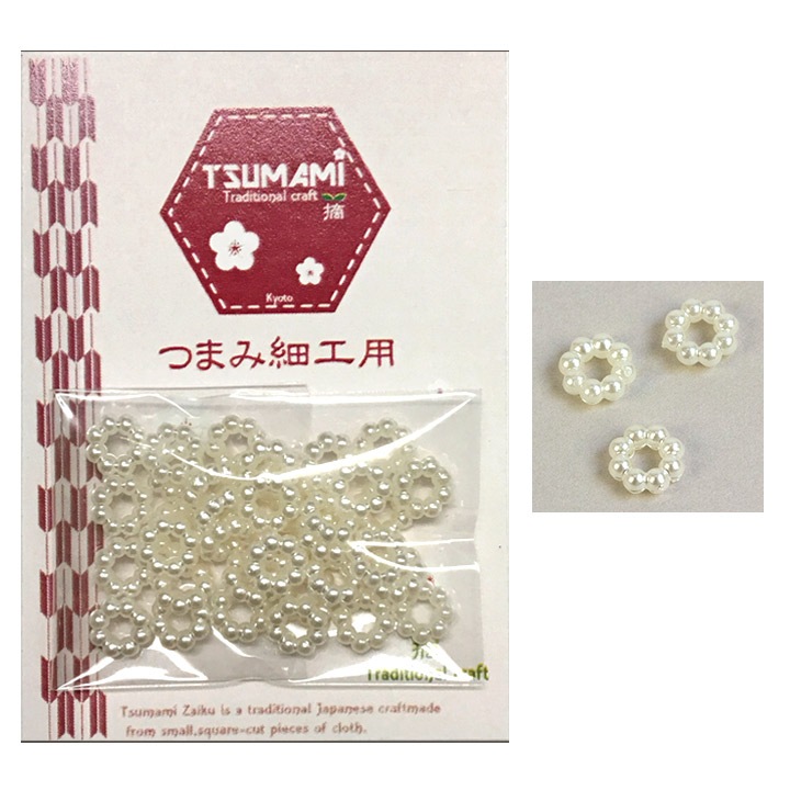 つまみ細工用 樹脂パール A 6mm 2g(約30個) TP-34
