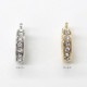 CraftCafe クリッカー石付 約12×9×3mm 1ヶ ゴールド・シルバー