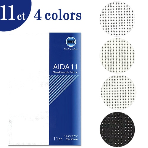 刺しゅう布 RTO AIDA Needlework 11ct | クロスステッチ布 | 手芸用品