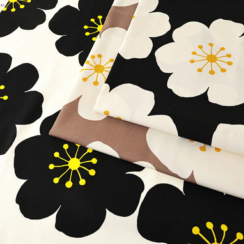 北欧風フラワー柄 オックス 50cm単位 | オックス | 手芸用品の卸売り