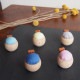 Cohana とんぼ玉の待針とヒノキのピンクッションネックレスセット