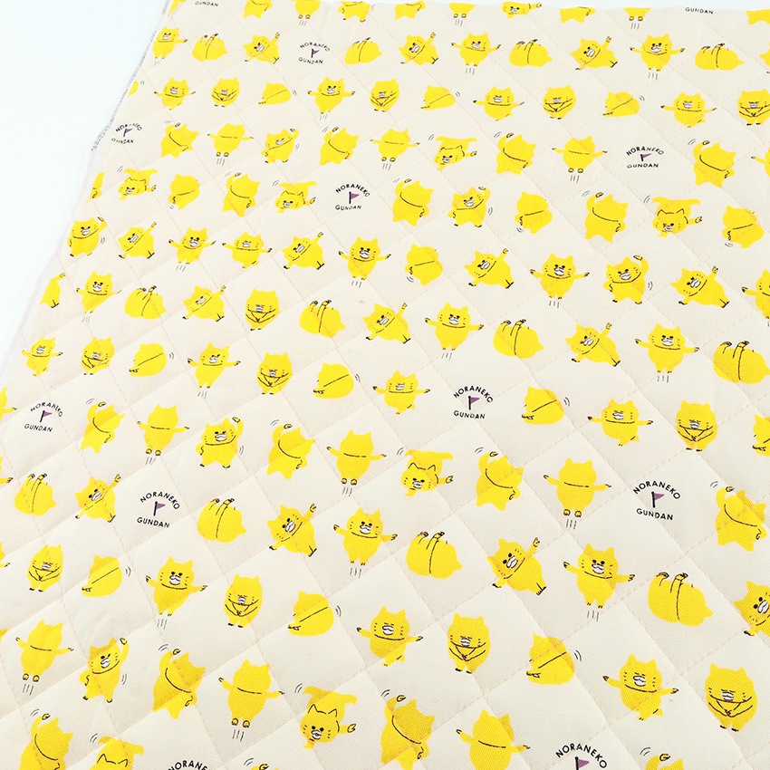 ノラネコぐんだん  ノラネコたいそう オックスキルト 50cm カットクロス