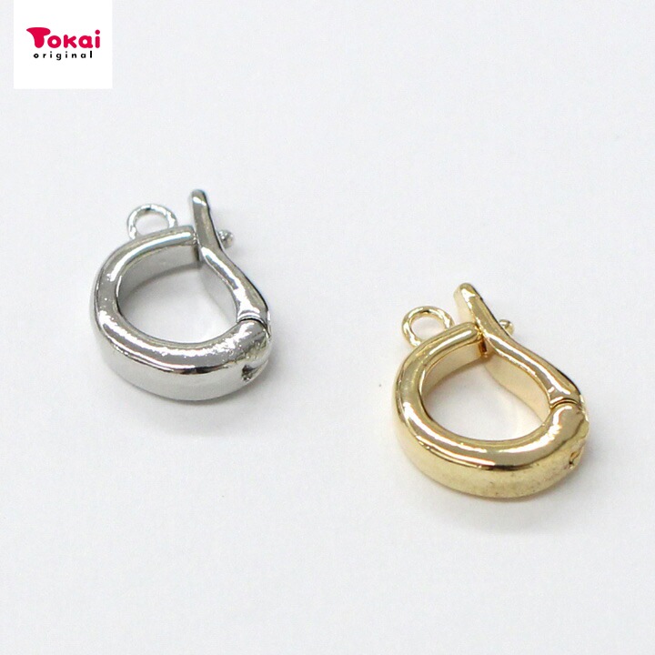 CraftCafe クリッカー甲丸 約11×8×3mm 1ヶ ゴールド・シルバー