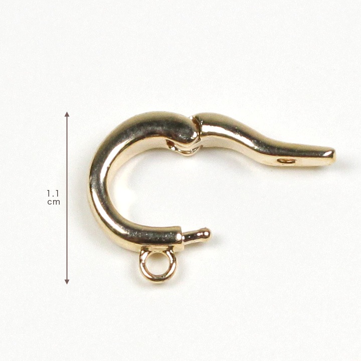 CraftCafe クリッカー甲丸 約11×8×3mm 1ヶ ゴールド・シルバー