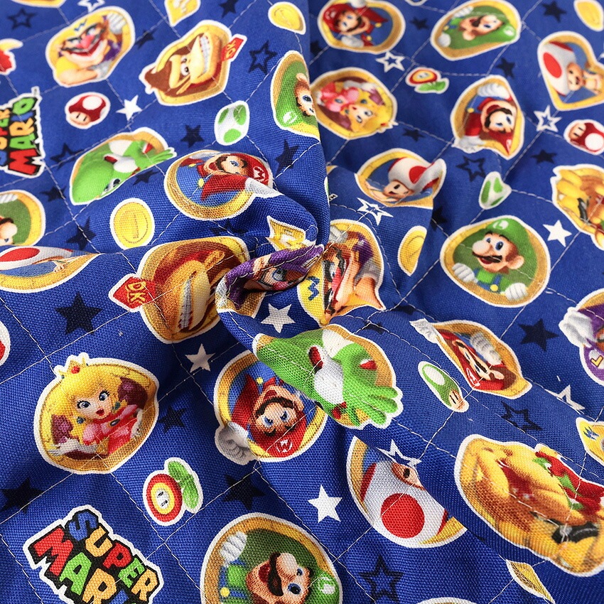 スーパーマリオ コイン柄 オックスキルト 50cm単位 | キルト | 手芸