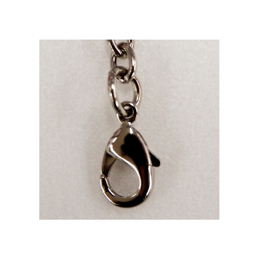 バッグマイスター チェーンストラップ 小豆チェーン ニッケル 40cm 両ナスカン付き