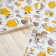 ノラネコぐんだん ノラネコABC オックスキルト 幅108×50cm(カットクロス)