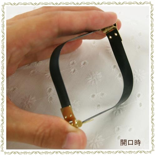 バネ口金 10cm ゴールド8ヶ入