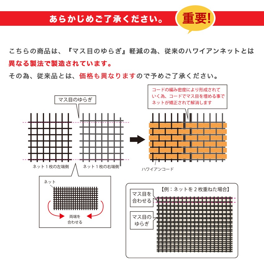 イロハネット(ハワイアンネット) ブラウン