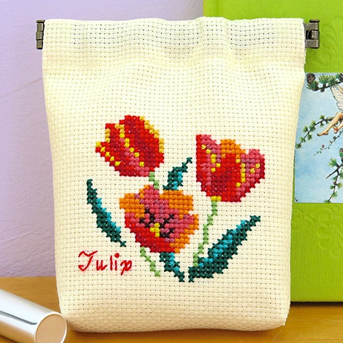 クロスステッチキット オリムパス Flower Embroidery チューリップの
