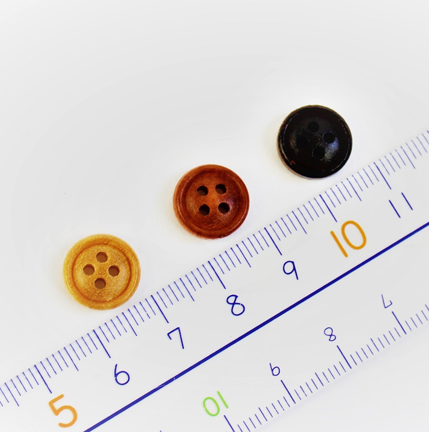 ウッドボタン アソート 釦 11.5mm