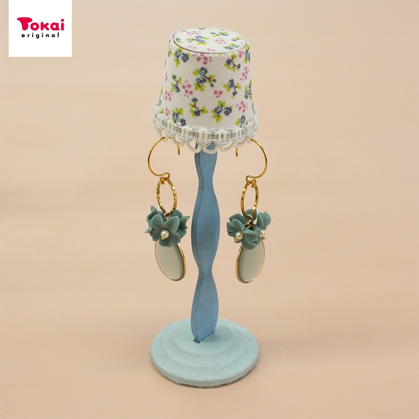 【お買い得品】ピアススタンド&ピアスキット ブルーフラワー