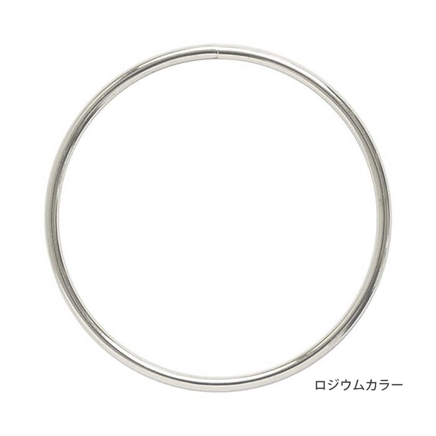 リングハンドル 2本入り ゴールド/ロジウムカラー | 持ち手 | 手芸用品