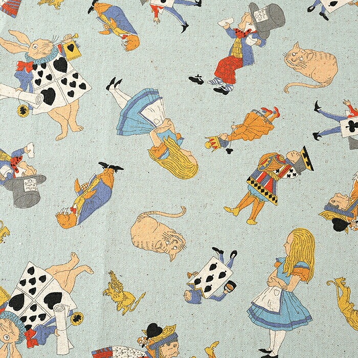 V&A Fabric Collection Alice and Friends 綿麻キャンバス 50cm単位