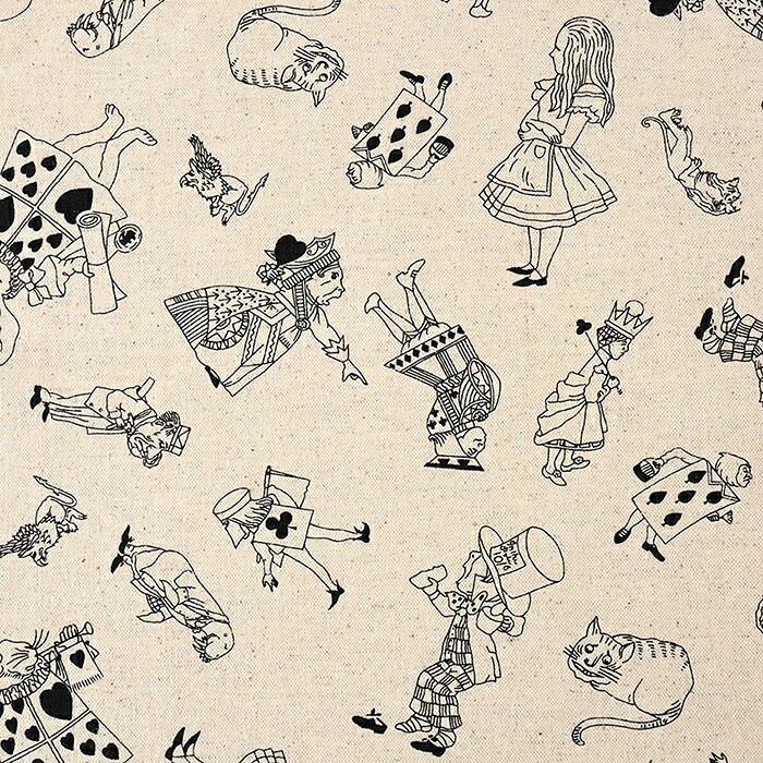 V&A Fabric Collection Alice and Friends 綿麻キャンバス 50cm単位
