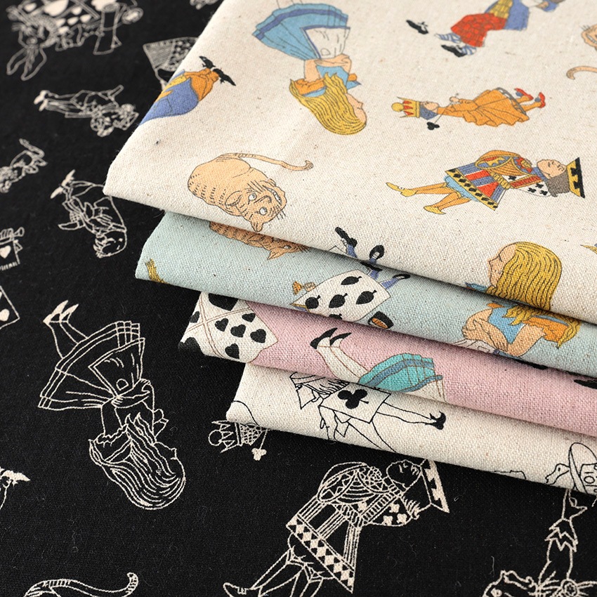V&A Fabric Collection Alice and Friends 綿麻キャンバス 50cm単位
