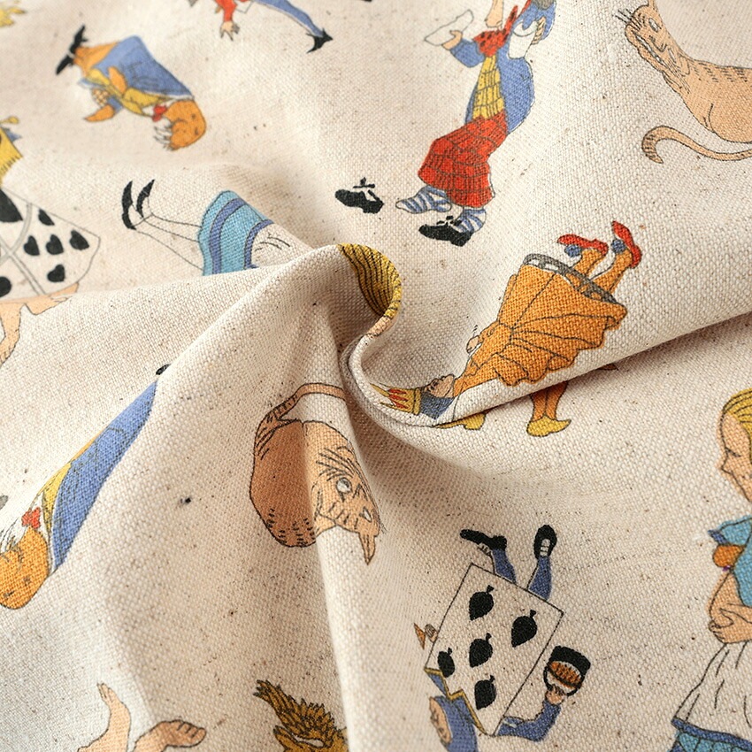 V&A Fabric Collection Alice and Friends 綿麻キャンバス 50cm単位