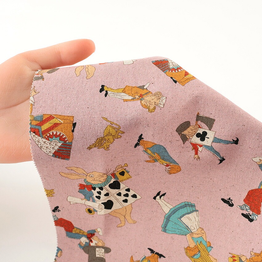 V&A Fabric Collection Alice and Friends 綿麻キャンバス 50cm単位