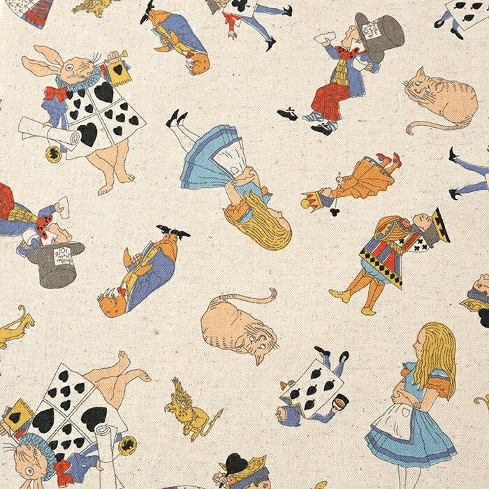 V&A Fabric Collection Alice and Friends 綿麻キャンバス 50cm単位