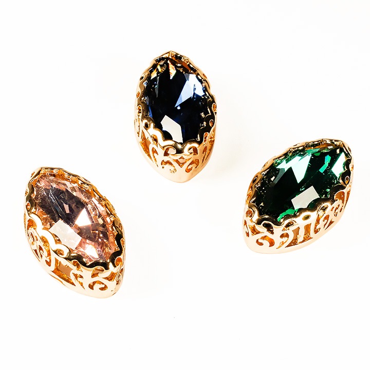 【お買い得品】YOGOX ビジューマーキス 約10×20mm 1個入り