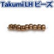 ビーズ　グラスビーズ　TakumiLHビーズ 丸中 221 コゲ金・銅ラスター/濃金茶