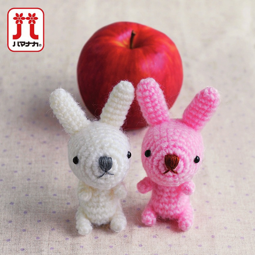 ハマナカ うさぎ（ホワイト・ ピンク） H320-008-005