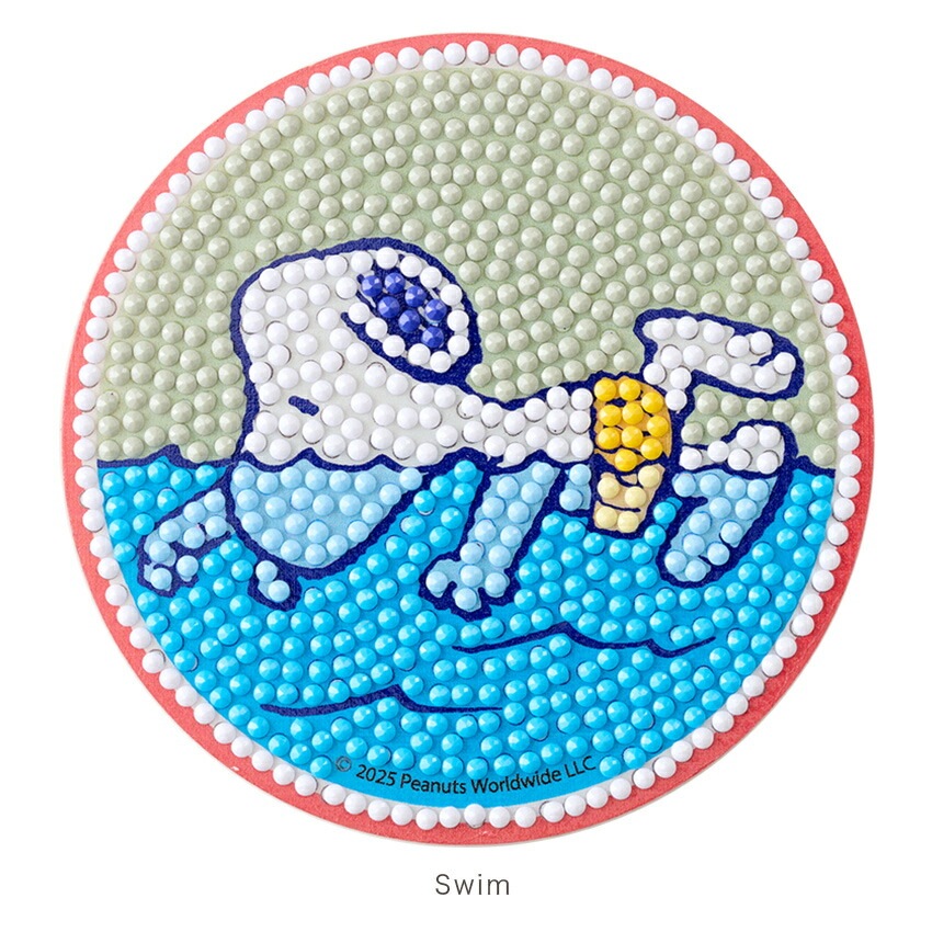 ダイヤモンドフィックス コースターキット スヌーピー 直径10cm