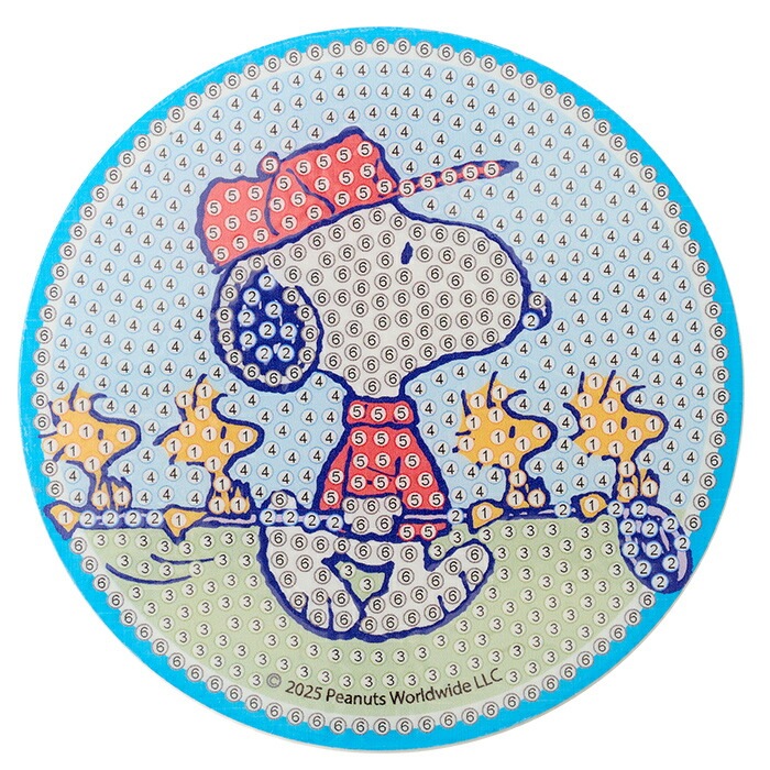 ダイヤモンドフィックス コースターキット スヌーピー 直径10cm