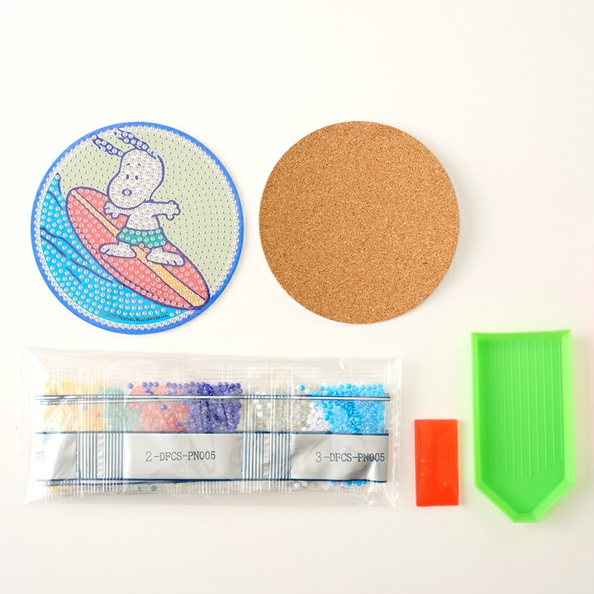 ダイヤモンドフィックス コースターキット スヌーピー 直径10cm