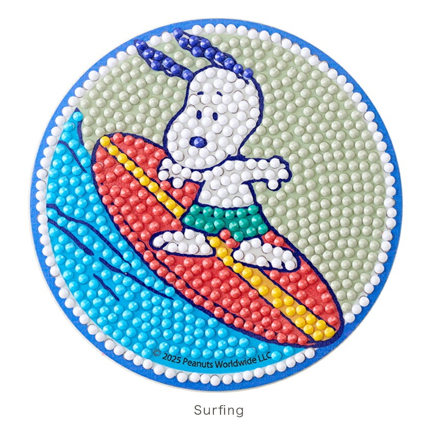 ダイヤモンドフィックス コースターキット スヌーピー 直径10cm