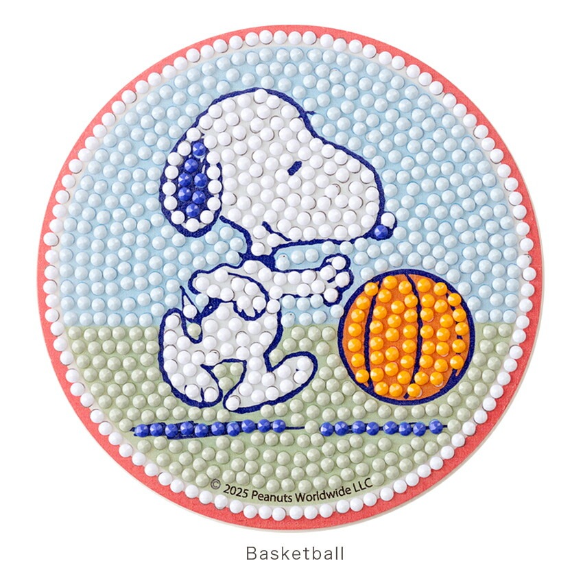 ダイヤモンドフィックス コースターキット スヌーピー 直径10cm