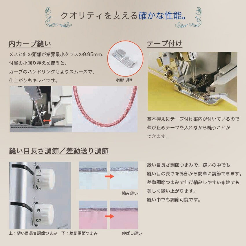 JUKI ロックミシン MO-3000 エアリー