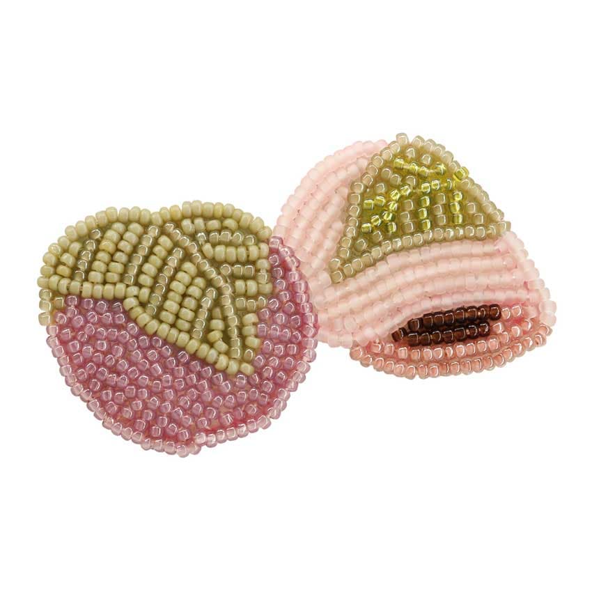 Harapeko BROOCH さくらもち HCA20//6 | ビーズ刺しゅう | 手芸用品の