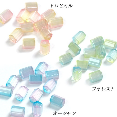 ヴィトライユビーズ ガラス (乳白) 6×5mm 12個 