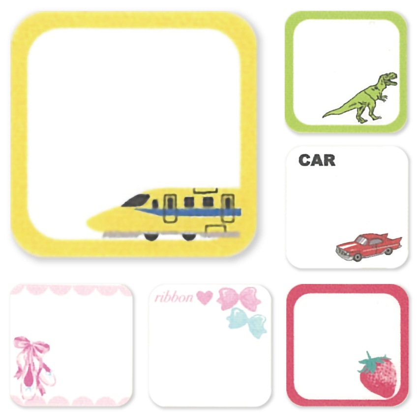 【お買い得品】お気に入りシリーズ シール&アイロン両用ネームタグ