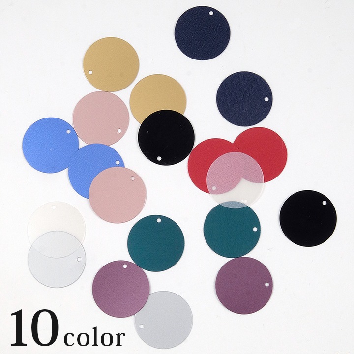 【お買い得品】CraftCafe スパンコール トップホール 15mm 20ヶ