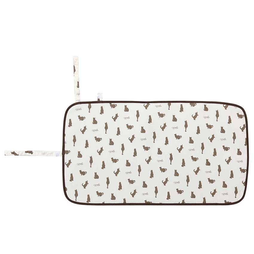 くるくるアイロンマット ネコ ホワイト