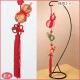 お飾り用品　てまり房(赤) 13cm 2本入 