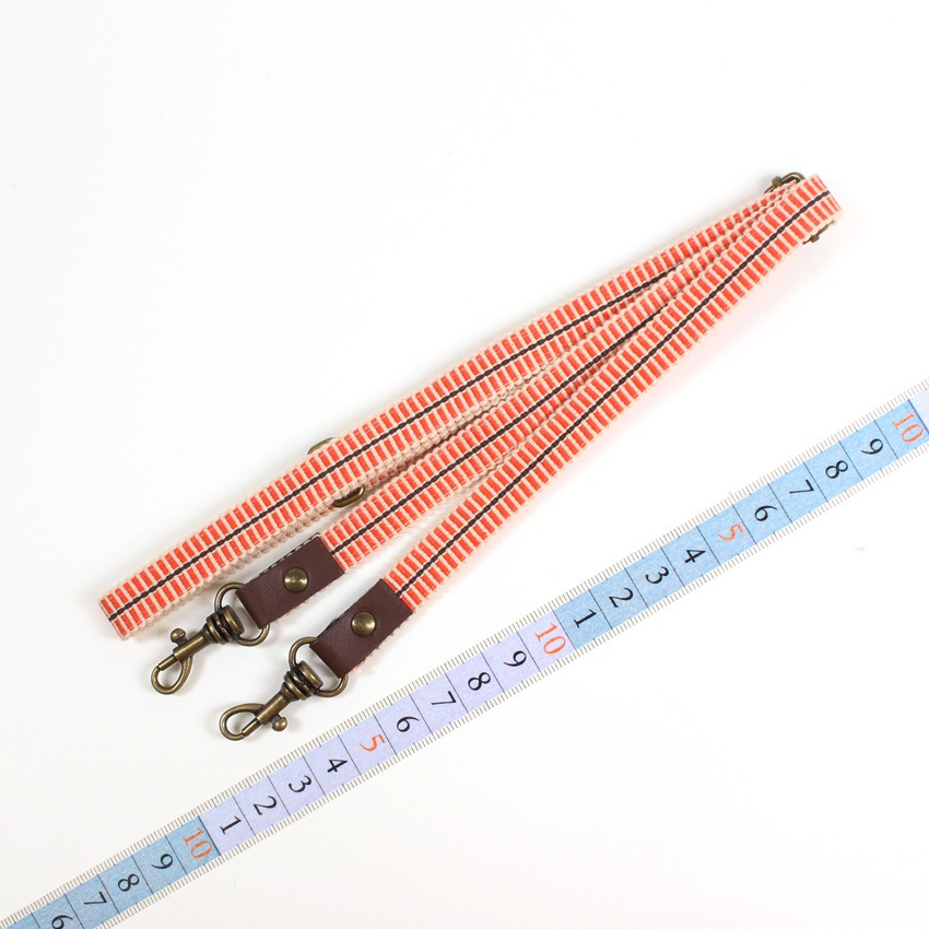 真田紐ショルダー 80～140cm 遠州・朱/市松・よもぎ/金茶に白筋/遠州